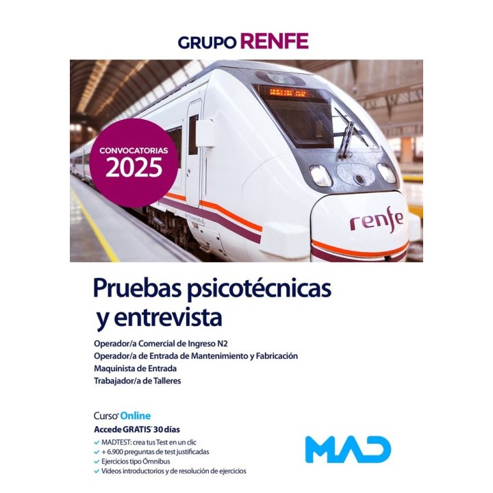 PRUEBAS PSICOTECNICAS Y ENTREVISTA GRUPO RENFE