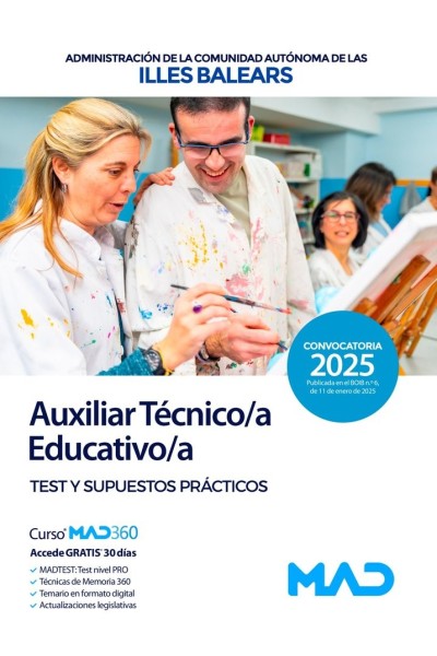 AUXILIAR TECNICO/A EDUCATIVO/A TEST Y SUPUESTO PRACTICO ILL