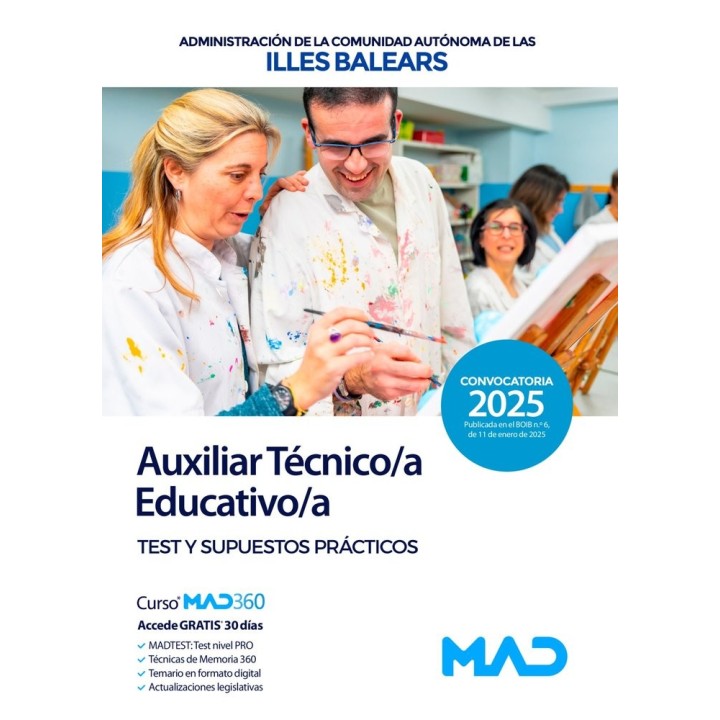 AUXILIAR TECNICO/A EDUCATIVO/A TEST Y SUPUESTO PRACTICO ILL