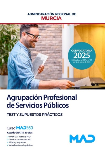 AGRUPACION PROFESIONAL SERVICIO PUBLICO TEST Y SUPUESTO PRA
