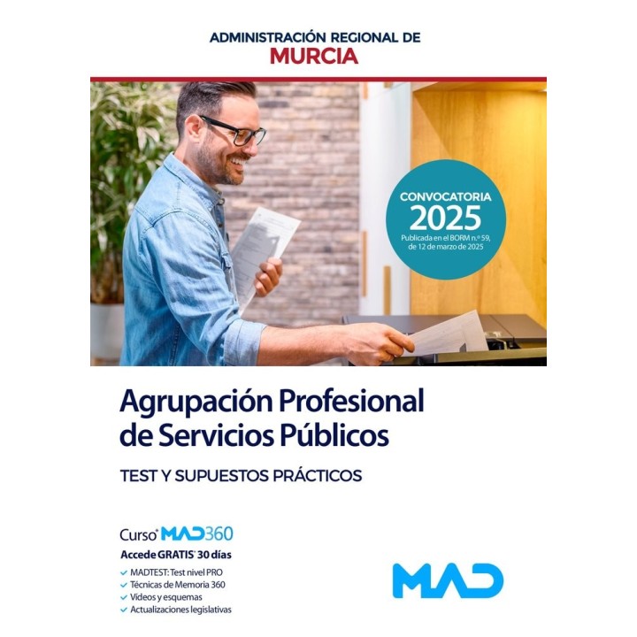 AGRUPACION PROFESIONAL SERVICIO PUBLICO TEST Y SUPUESTO PRA