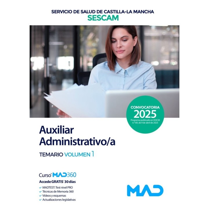 TEMARIO I AUXILIAR ADMINISTRATIVO;A SESCAM