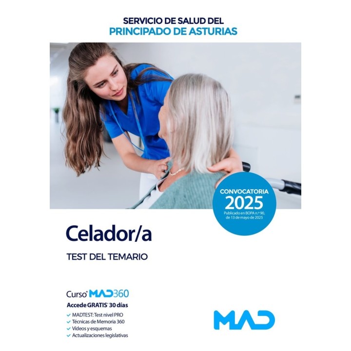 CELADOR/A TEST SERVICIO SALUD PRINCIPADO ASTURIAS