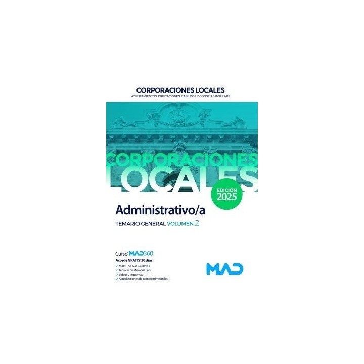 ADMINISTRATIVO/A CORPORACION LOCAL 3 EDICION 2025