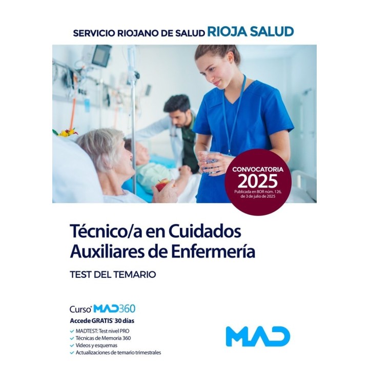TECNICO/A CUIDADO AUXILIAR ENFERMERIA TEST TEMARIO RIOJANO