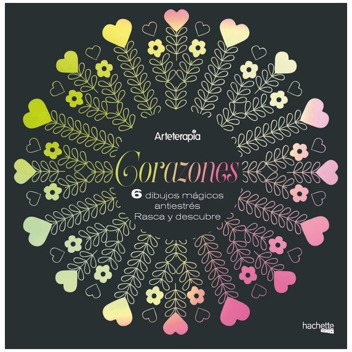 ARTETERAPIA CORAZONES 6 DIBUJOS MAGICOS