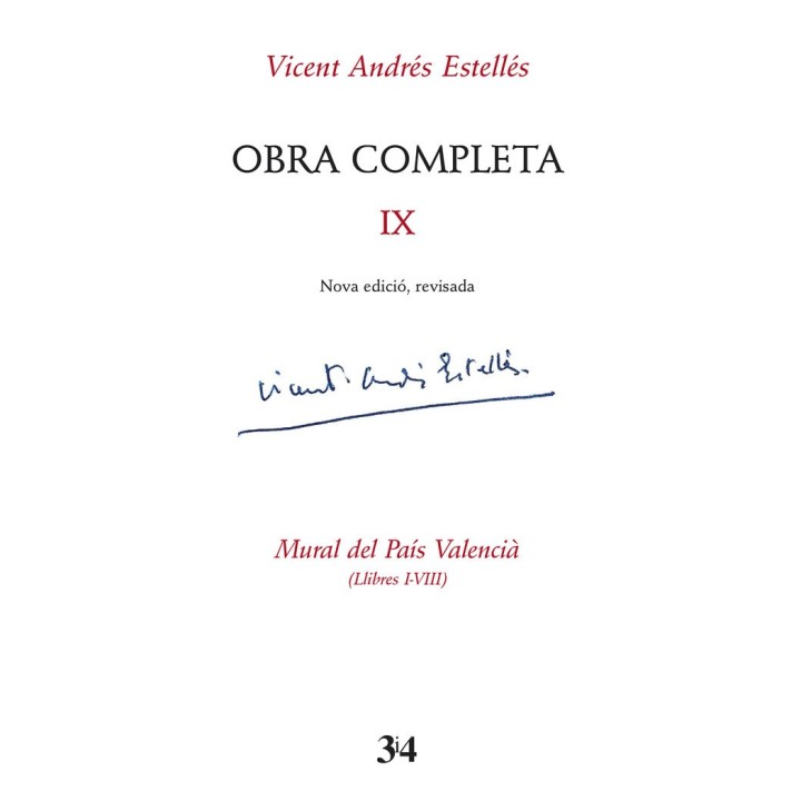 OBRA COMPLETA IX VICENT ANDRES ESTELLES