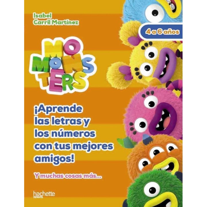 LETRAS Y NUMEROS CON LOS MOMONSTERS 4 5 AÑ