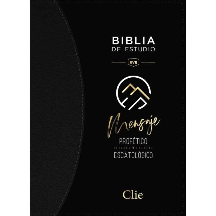 BIBLIA ESTUDIO MENSAJE PROFETICO ESCATOLOGICO NEGRO CON IND