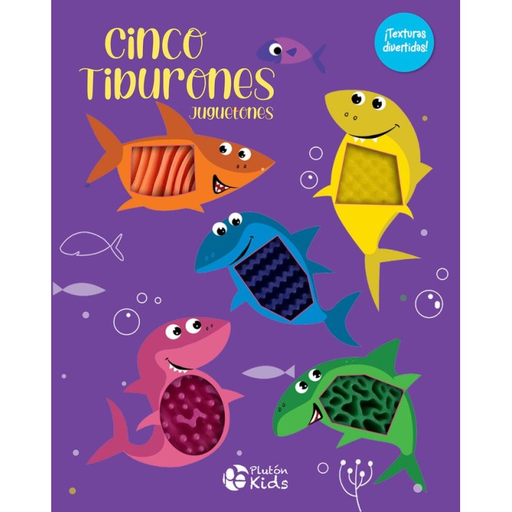 CINCO TIBURONES JUGUETONES