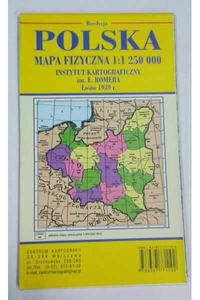 Wall Mounted Map of 1939 Poland