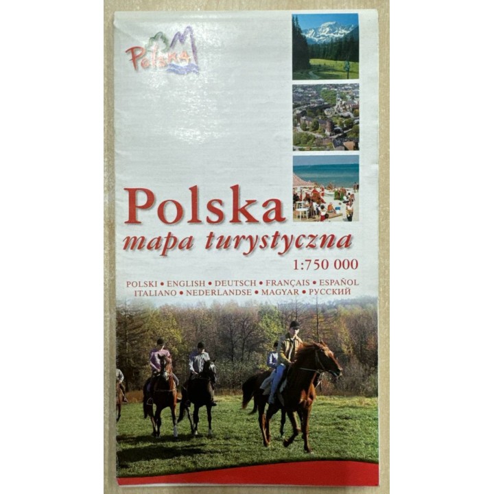 Polska mapa turystyczna. 1 : 750 000