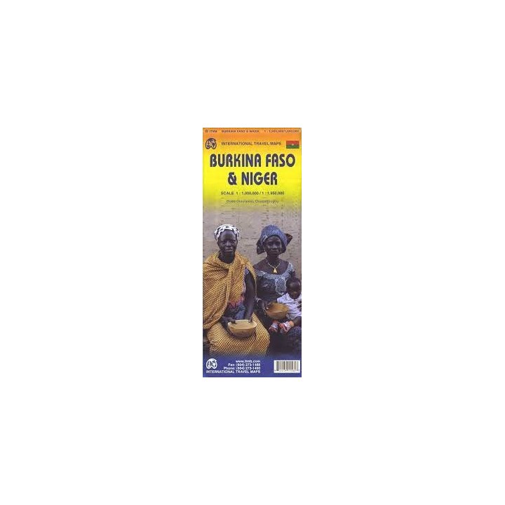 Burkina Faso and Niger. Scale 1 : 1,000,000/ 1 : 1,950,000. Bobo-Dioulasso, Ouagadougou.