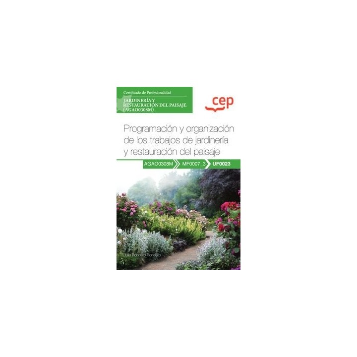 MANUAL PROGRAMACION Y ORGANIZACION DE LOS TRABAJOS DE JARDI