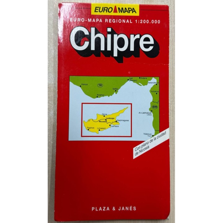 CHIPRE EURO - MAPA REGIONAL 1 : 200.000