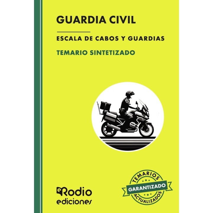 GUARDIA CIVIL ESCALA DE CABOS Y GUARDIAS 2025