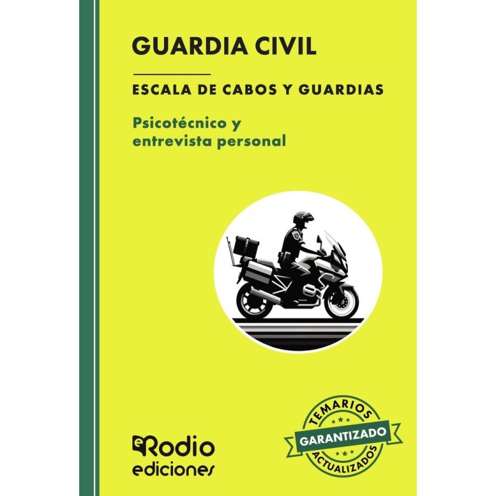 GUARDIA CIVIL ESCALA DE CABOS Y GUARDIAS 2025