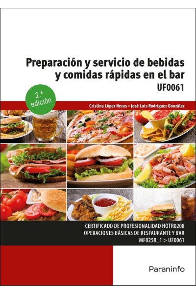 PREPARACION SERVICIO BEBIDAS COMIDAS RAPIDAS BAR 2ªED. 23
