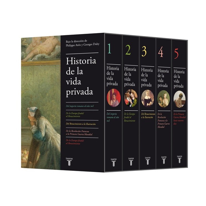 ESTUCHE HISTORIA DE LA VIDA PRIVADA 5 VOLUMENES