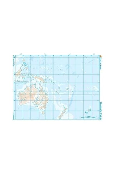 MAPA MUDO OCEANIA FISICO (100 UDS)