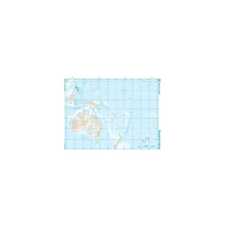 MAPA MUDO OCEANIA FISICO (100 UDS)