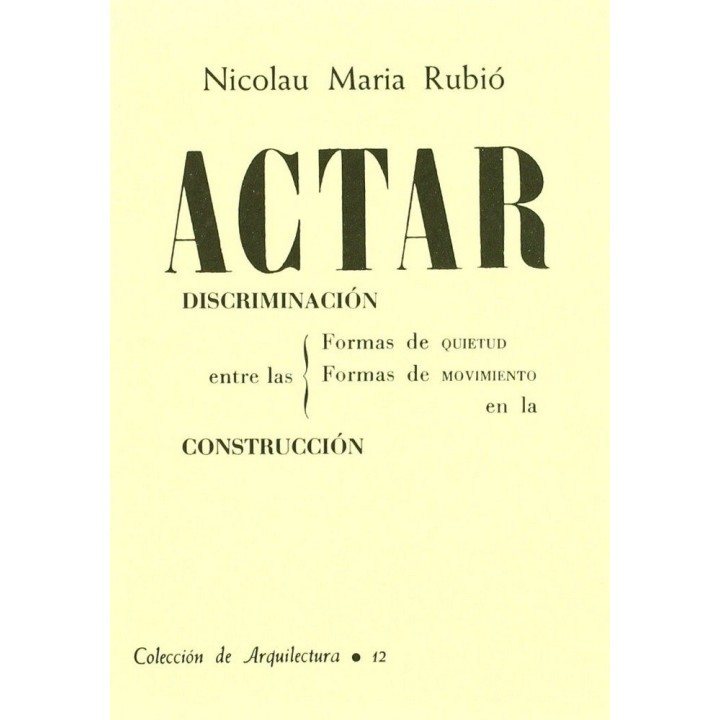 ACTAR DISCRIMINACION ENTRE LAS FORMAS