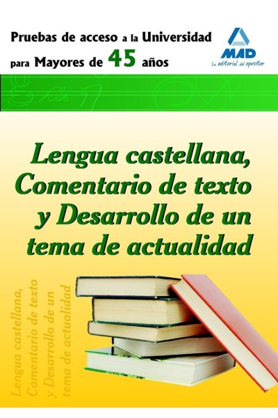 LENGUA CASTELLANA PRUEBA ACCESO UNIVERSIDAD PARA MAYORES