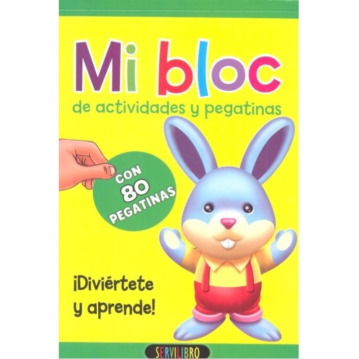 MI BLOC ACTIVIDADES Y PEGATINAS 80 PEGATINAS 1