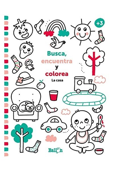 Busca, encuentra y colorea La casa