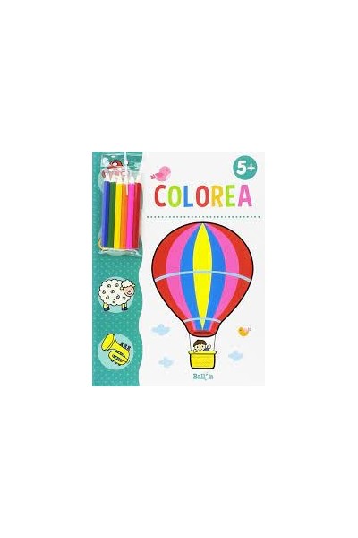 Colorea + lápices de colores + 5 años.