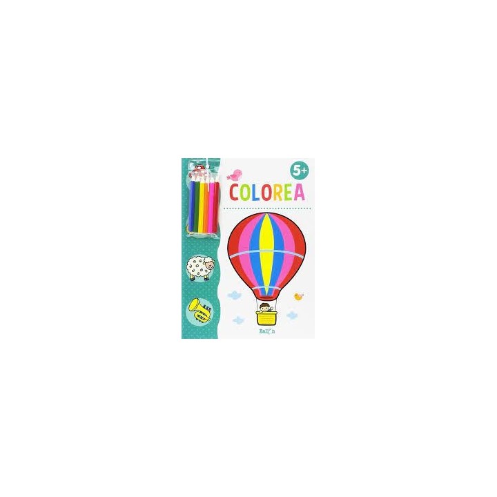 Colorea + lápices de colores + 5 años.