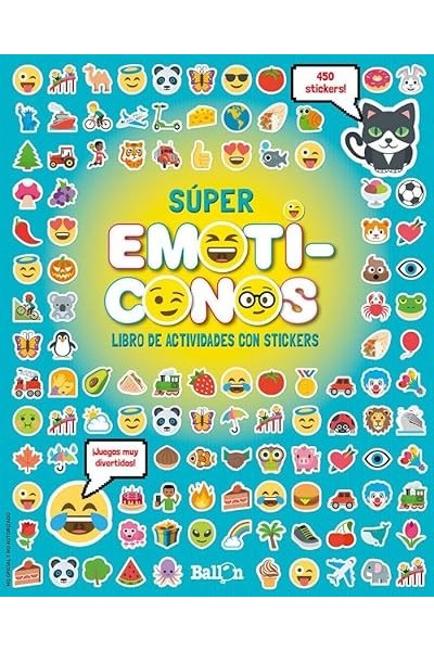 SÚPER EMOTICONES. LIBRO DE ACTIVIDADES CON STICKERS. 450 STICKERS.