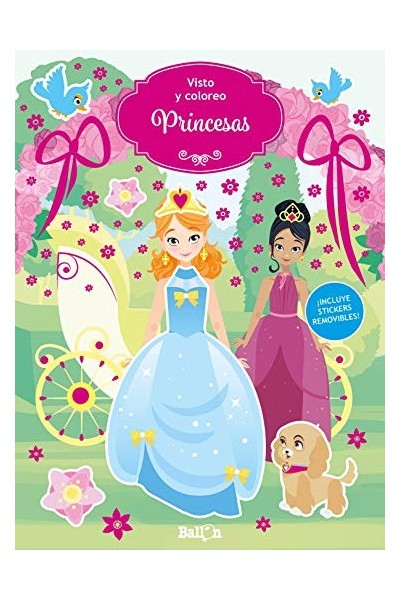 PRINCESAS ¡INCLUYE STICKERS REMOVIBLES!