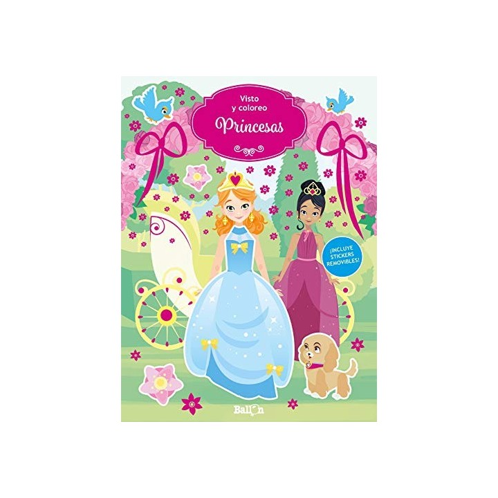 PRINCESAS ¡INCLUYE STICKERS REMOVIBLES!