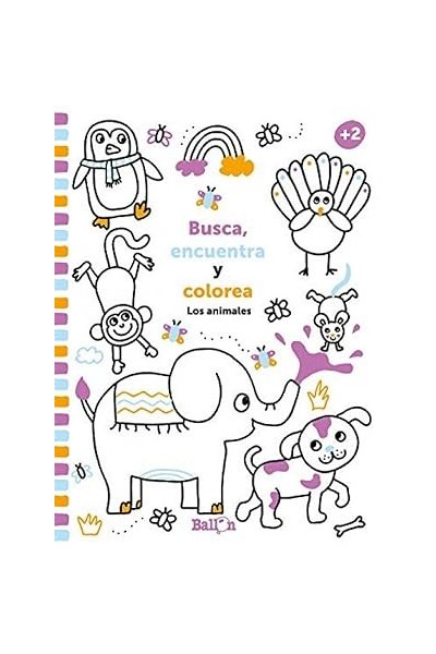 Busca, encuentra y colorea Los animales