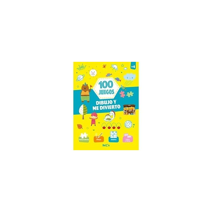 100 JUEGOS. DIBUJO Y ME DIVIERTO +4 AÑOS