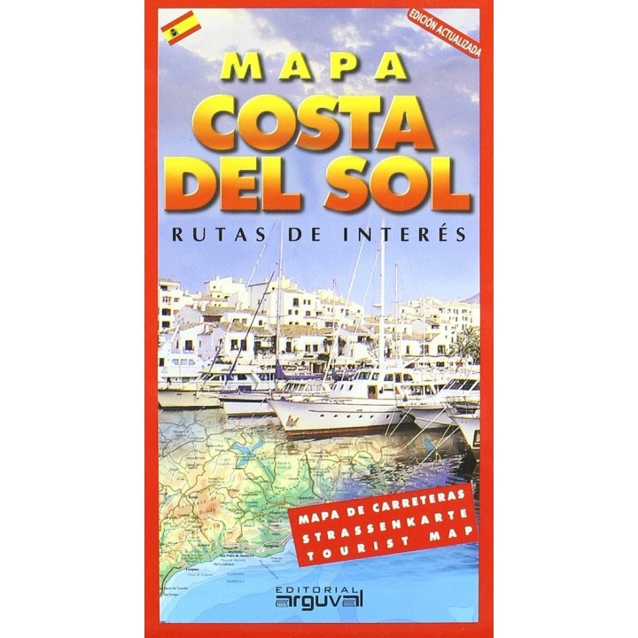 MAPA DE LA COSTA DEL SOL P.CARTULINA