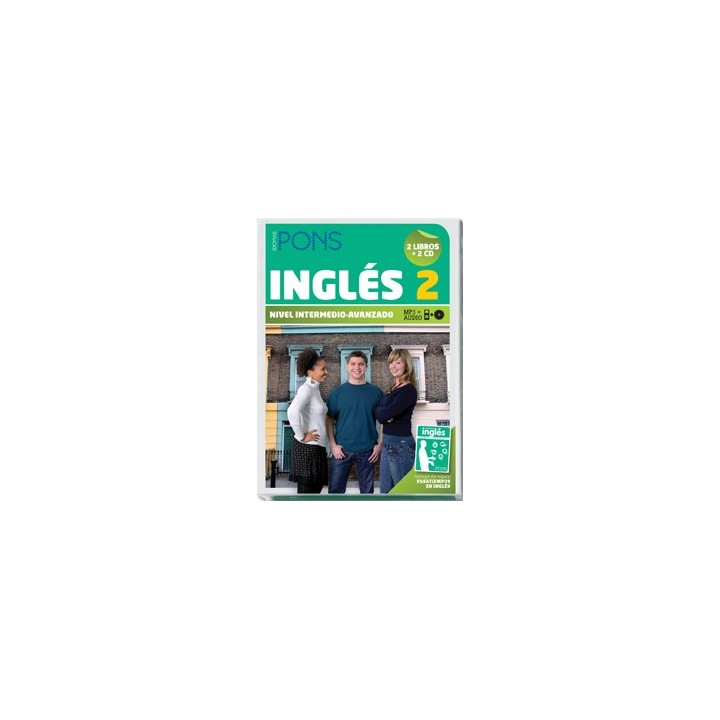 Curso Completo PONS Autoaprendizaje Inglés 2. (NIVEL INTERMEDIO-AVANZADO) 2 libros + 2 CD