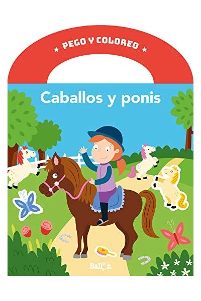 PEGO Y COLOREO CABALLOS Y PONIS. CON STICKERS.