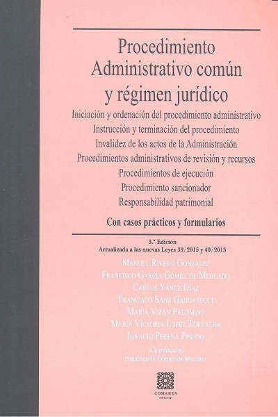 PROCEDIMIENTO ADMINISTRATIVO COMUN Y REGIMEN JURIDICO