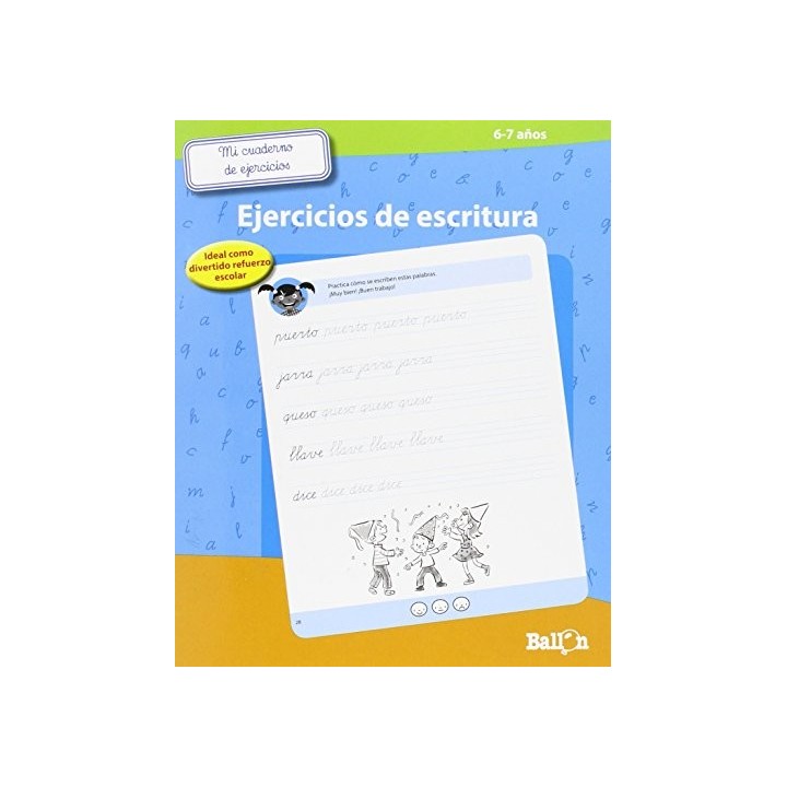 EJERCICIOS DE ESCRITURA 6-7 AÑOS