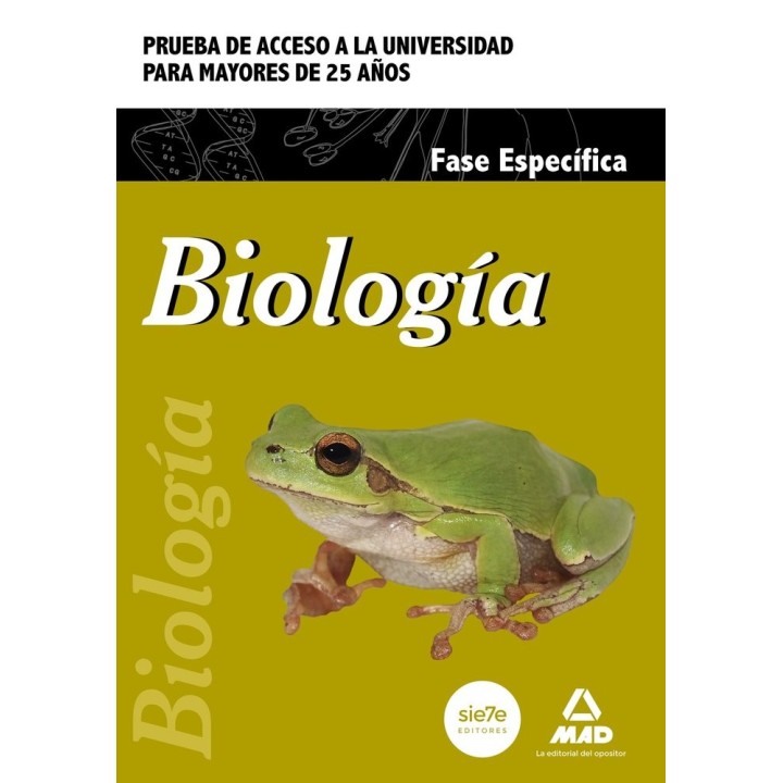 BIOLOGIA PRUEBA ACCESO UNIV.MAYORES 25 AÑOS FASE ESPEC 2015