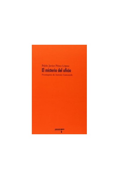 MISTERIO DEL OFICIO FRONTISPICIO DE ANTONIO GAMONEDA