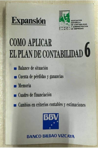 COMO APLICAR EN PLAN DE CONTABILIDAD 6