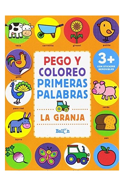 PEGO Y COLOREO PRIMERAS PALABRAS - LA GRANJA.