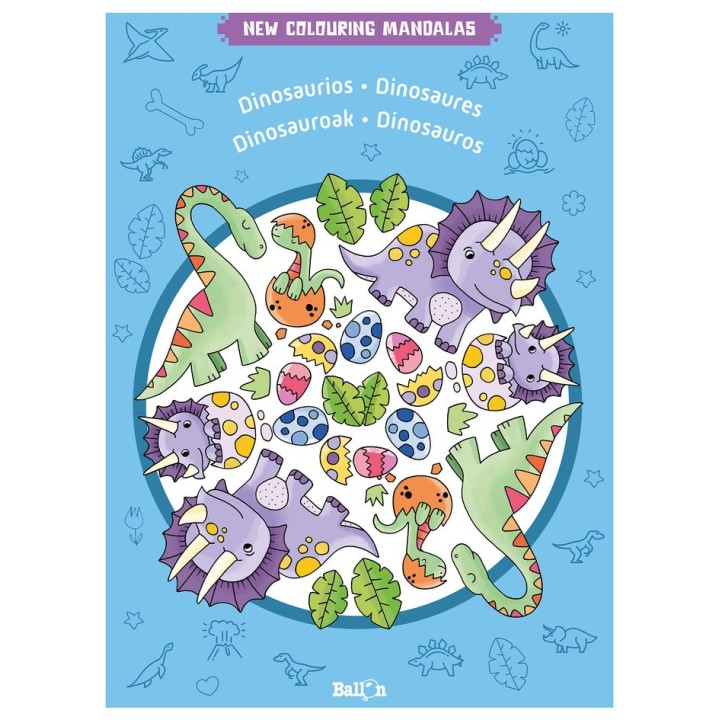 NEW COLOURING MANDALAS DINOSAURIOS