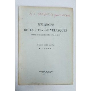 Melanges de la Casa de Velazquez, Tome VIII (1972) Extrait