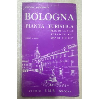 BOLOGNA PIANTA TURISTICA. MAP OF THE CITY. 1: 16.000.