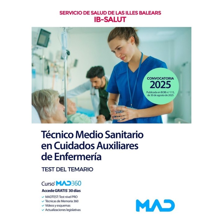 TECNICO MEDIO SANITARIO CUIDADO AUXILIAR ENFERMERIA TEST IL