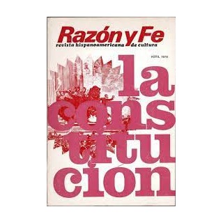 Razón y Fe revista hispanoamericana de cultura Abril 1978. La Constitucion